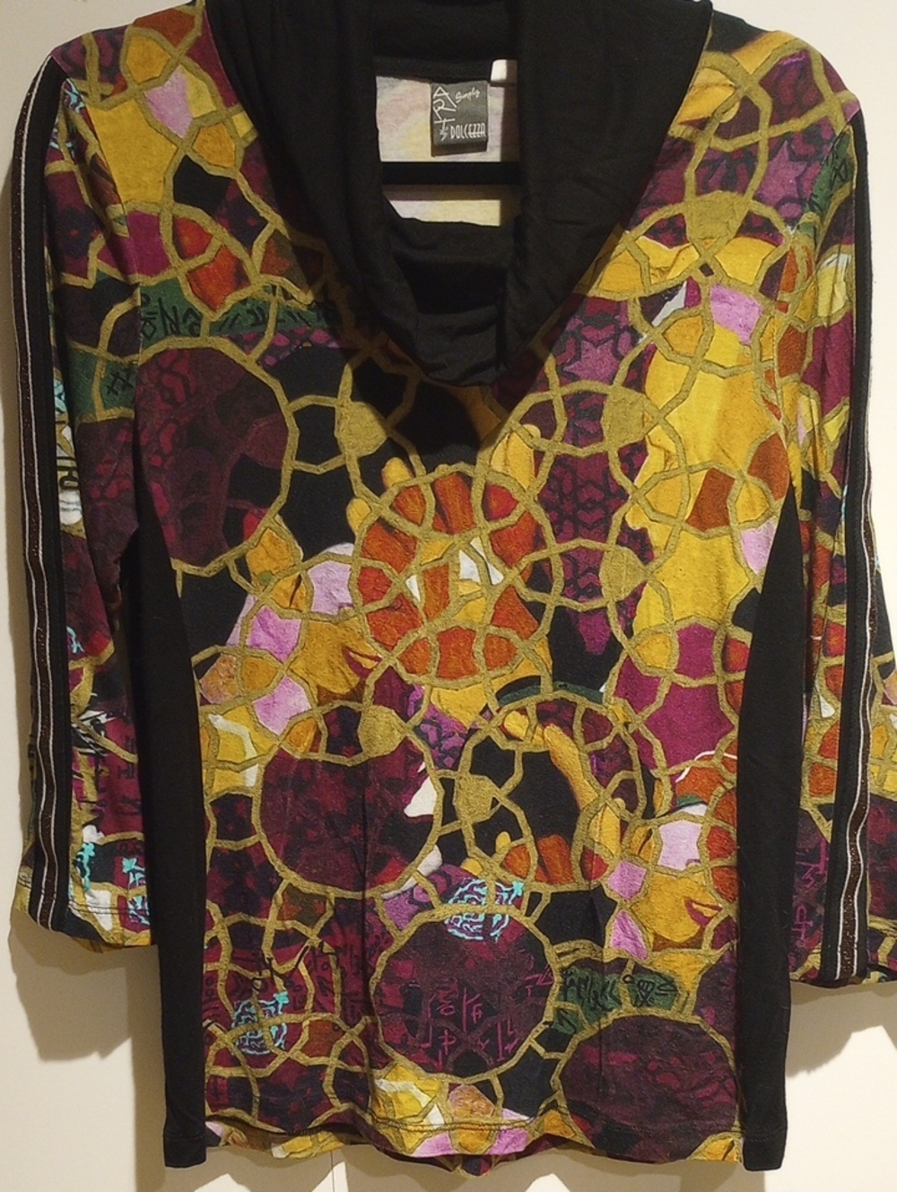 Simply Art by Dolcezza Cowl Neck Knit Top